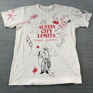 Brandon Maxwell ACL Festival Shirt Adult XL Austin City Limits "25 White Concert